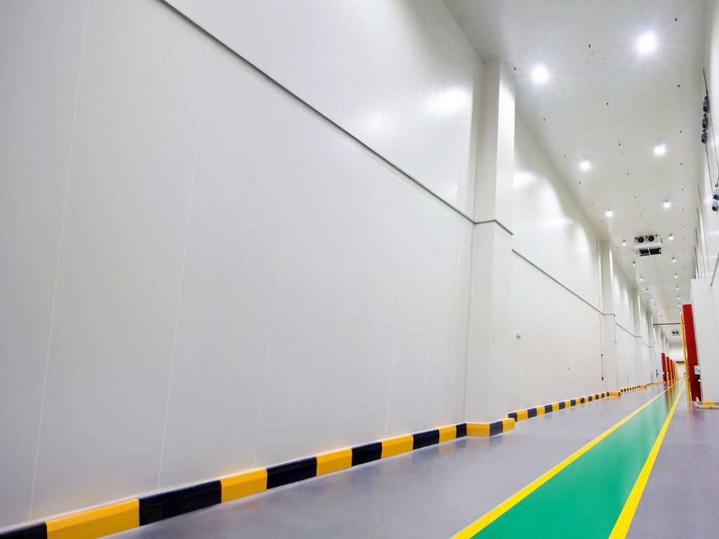 EIP Cold Store Panel application in a temperature-controlled facility